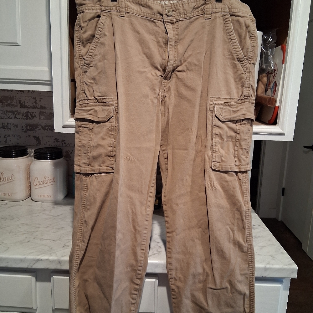 Smiths Workwear Stretch Kaki Cargo Work Pants